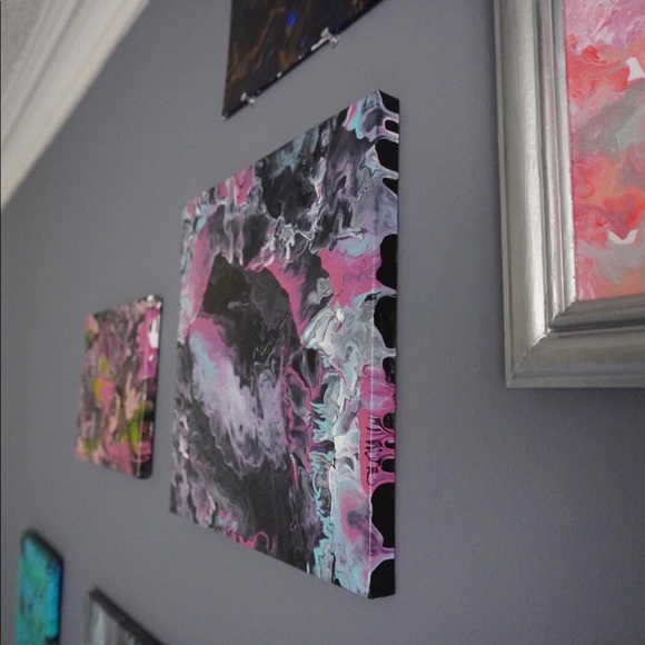 Acrylic Pour Painting “80s Jazz Vibes”